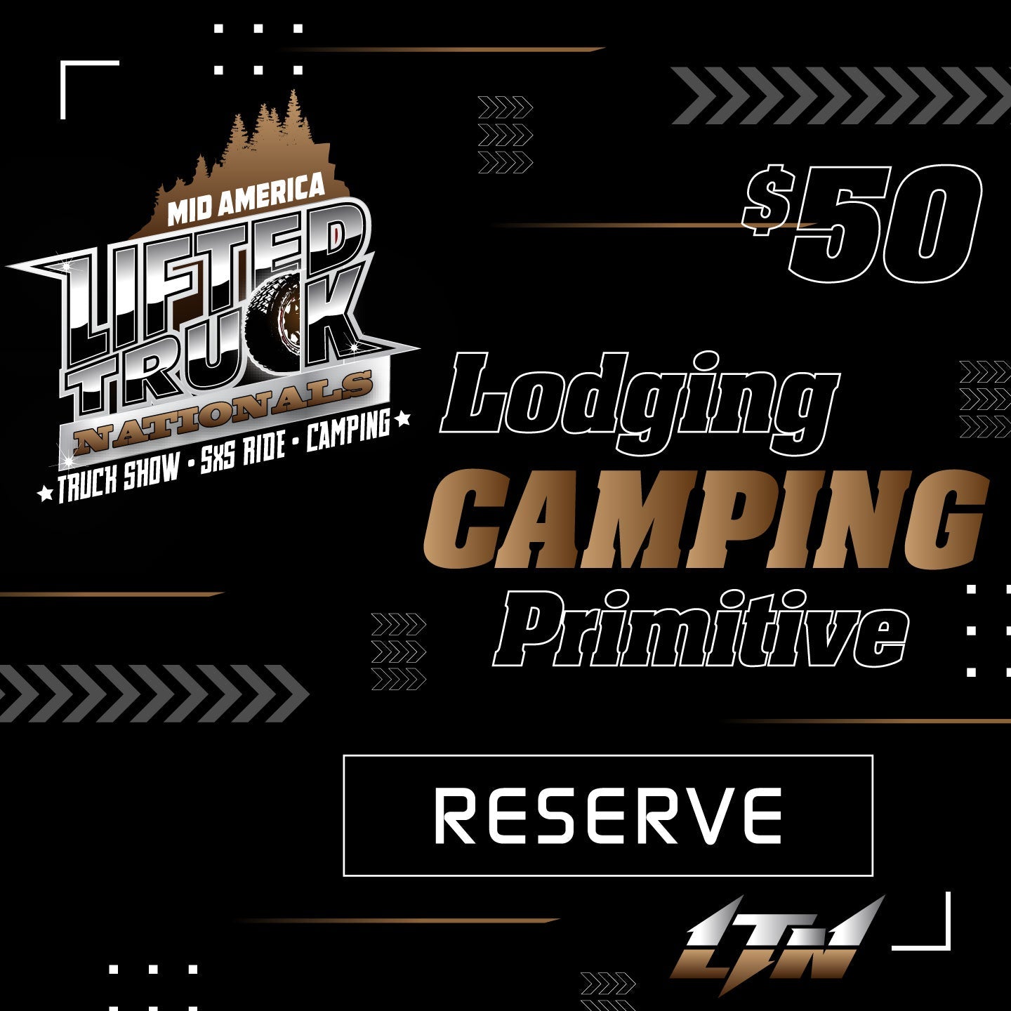 2024 Lifted Truck Nationals- DRY CAMPING - Middle Park RED