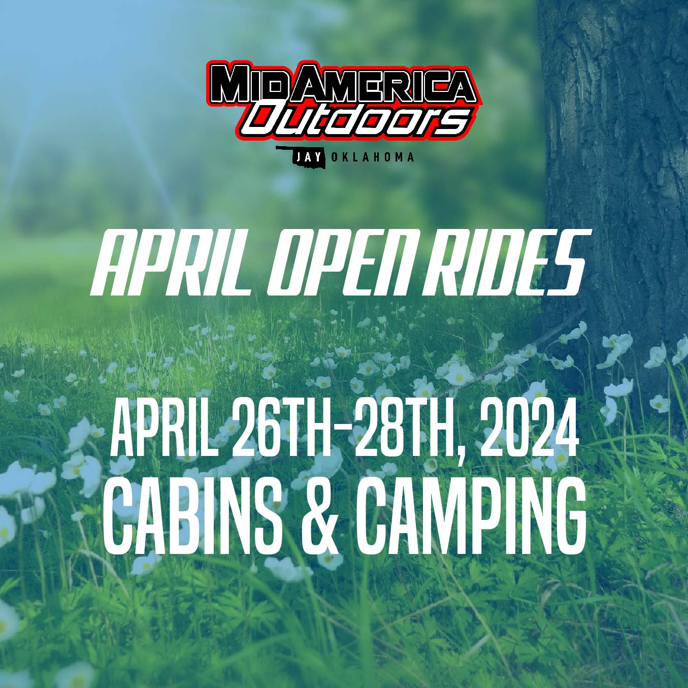 2024 April 26th-28th Open Ride Weekend (Lodging)
