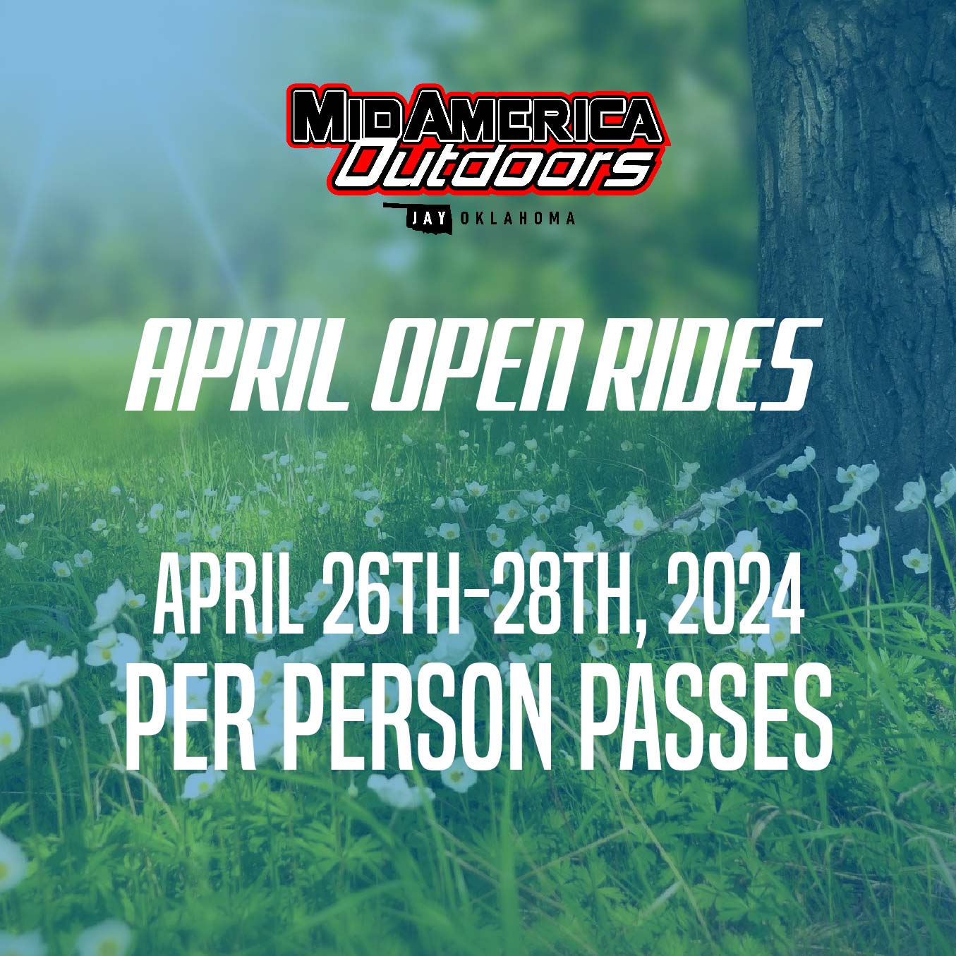 2024 April 26th-28th Open Ride Weekend (Passes)