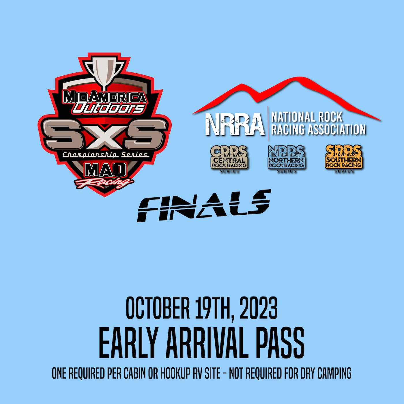 EARLY ARRIVAL Pass- 2023 Legends of the Fall: Oct. 19-22